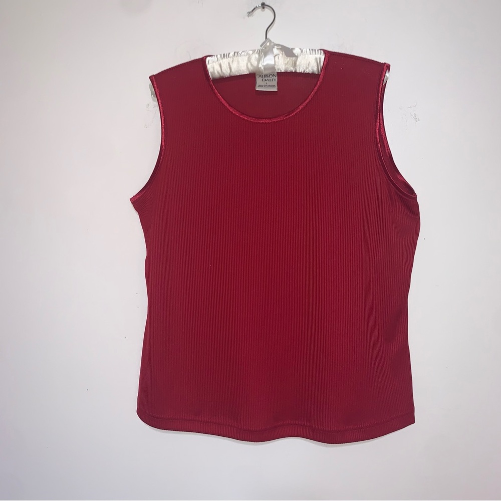 Allison Daley Rich Red Tank Top Large